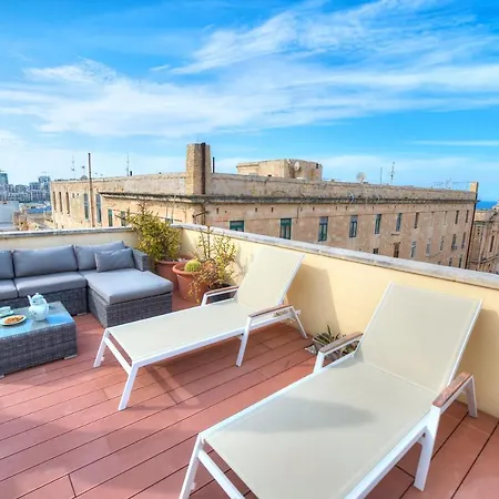 Comfy 1 Bedroom - Sun Terrace & Sea Views Gbuh1-1 * Valletta