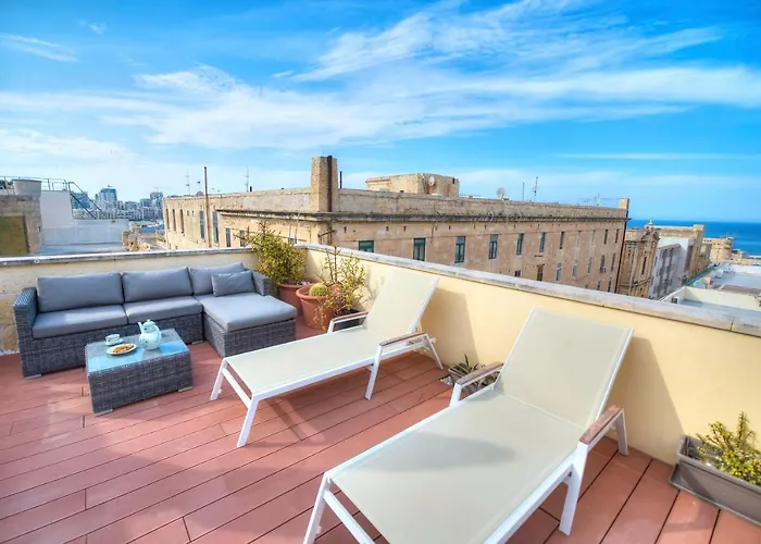 Comfy 1 Bedroom - Sun Terrace & Sea Views Gbuh1-1 * La Valeta